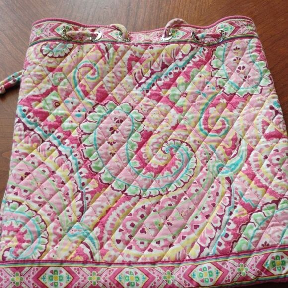 Colorful Quilted Tote Bag Size: 13" X 15" (1018) - Picture 2 of 6